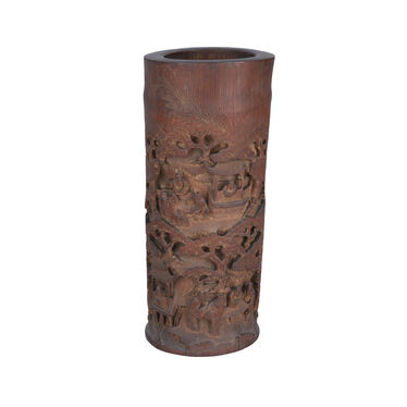 竹雕香山九老图帽筒