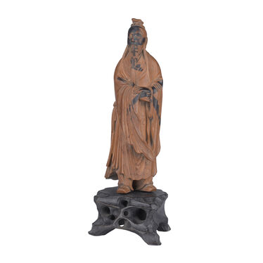 朱子常黄杨木雕吕洞宾像