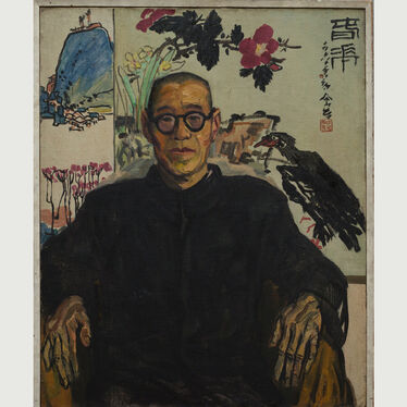 临摹博巴《潘天寿》