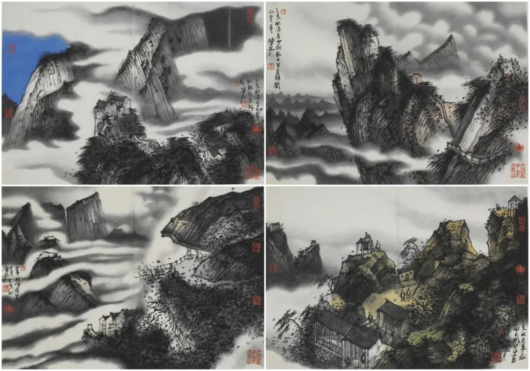 陈平 丁亥秋西岳写生(选四) 46cm×69cm