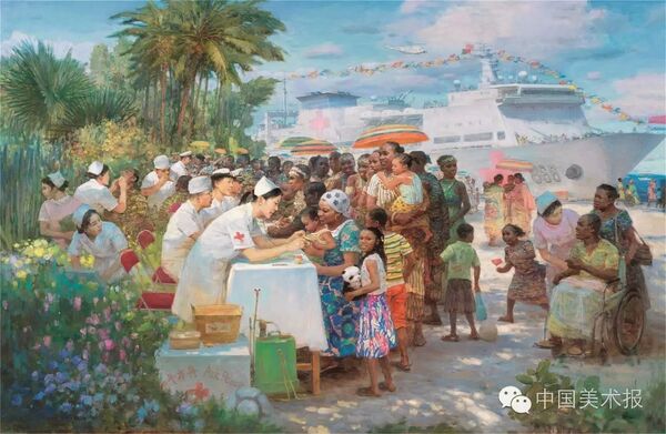 现 场 | “庆祝中国共产党成立95周年全国美术作品展”于国博拉开帷幕